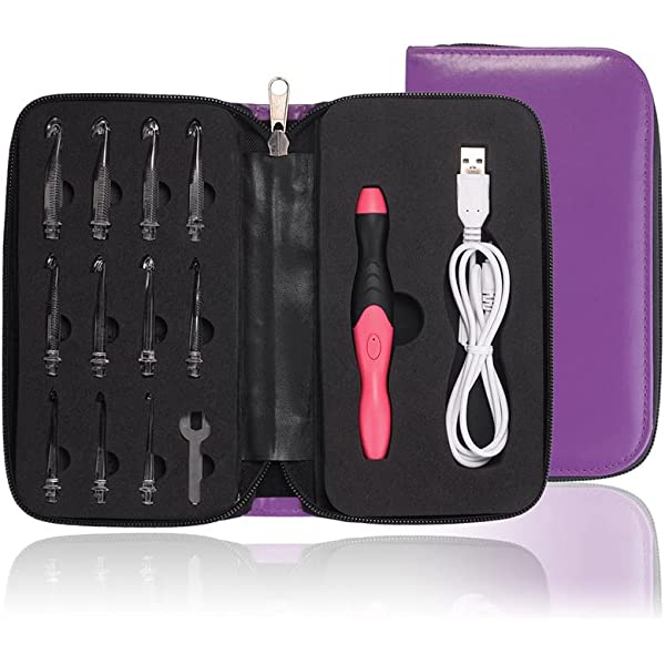 Light-Up Crochet Hook Set - 2.5mm-6.5mm