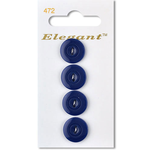 16mm Button 2 Holes - Royal Blue