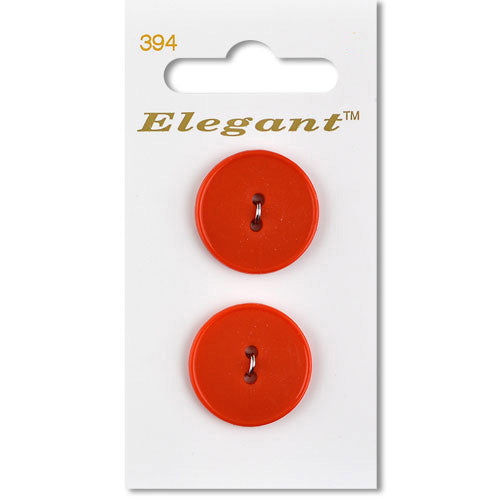 22mm Button 2 Holes - Red