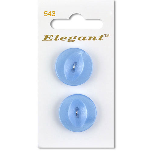 22mm Button 2 Holes - Baby Blue