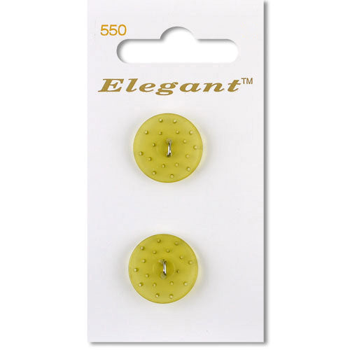16mm Button 2 Holes - Lime Green