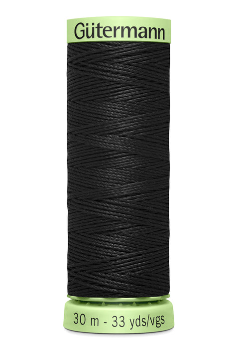 Gutterman Top Stitch Thread - 30m-Black 01