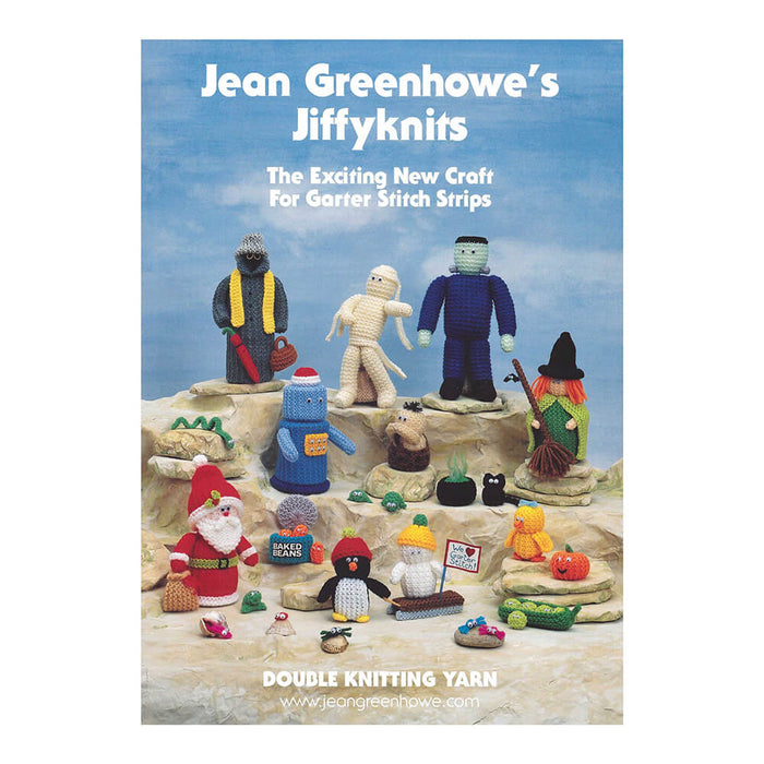 JIFFIKNITS By " Jean Greenhowe " - The exciting new craft for garter stitch strips
