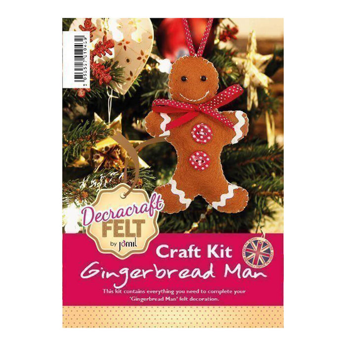 Decracraft Felt - Craft Kit - Gingerbread Man