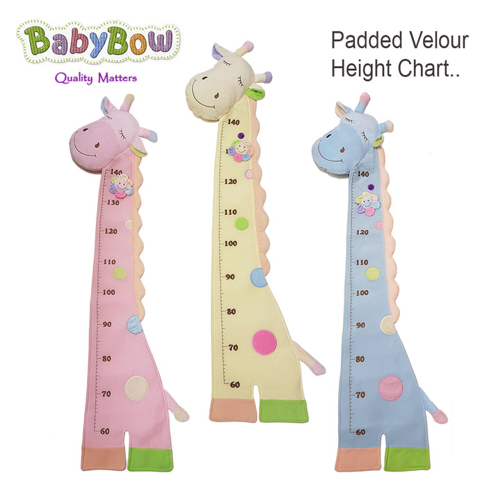 Soft Giraffe Height Chart - Lemon