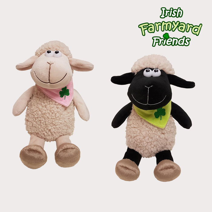 Sheep with Velour Bandana - Pink
