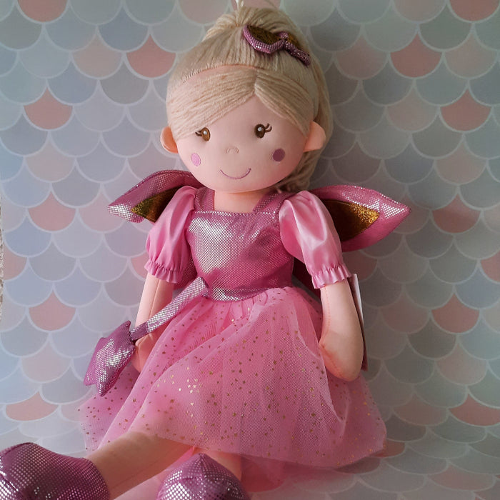 Large Fairy Rag Doll – Pink