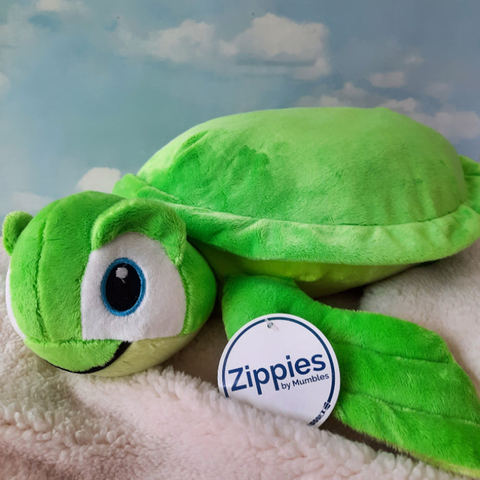 Mumbles - Zippie Turtle Plush - Green