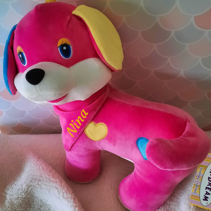 Velour Plush Dog Toy