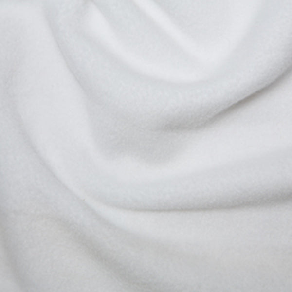 Polyester Anti-Pilling Fleece - White- 150cm/59"
