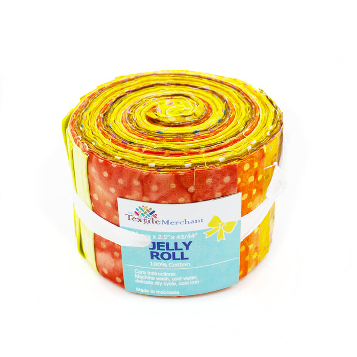 Batik Jelly Roll 2.5x42 Yellow
