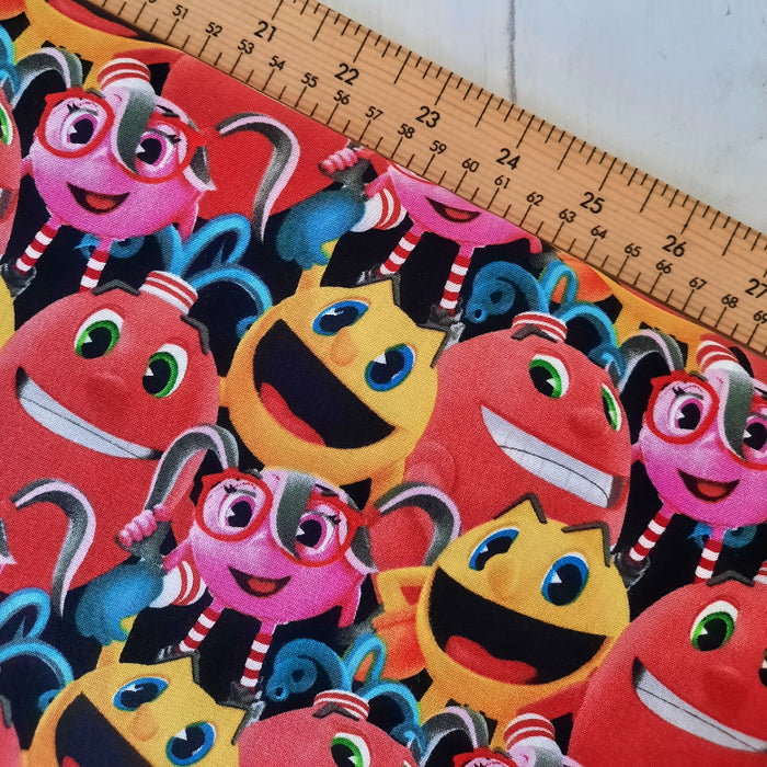 Cotton Poplin Print 114cm - PAC-MAN and the Ghostly Adventures by BANDAI NAMCO Games inc
