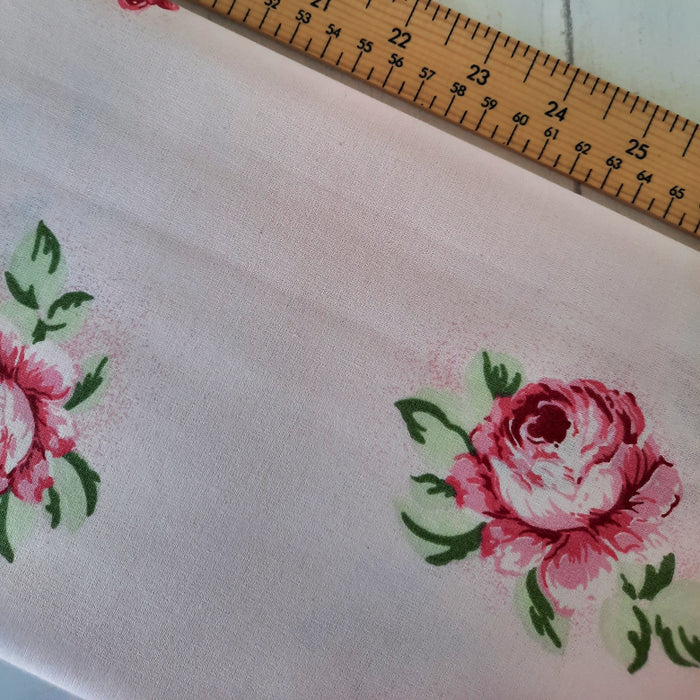 Cotton Poplin Print 160cm - Vintage Roses