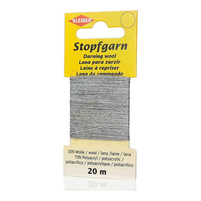 Kleiber - Darning Wool - 20m - 30% Wool 70% Polyacrylic - Grey