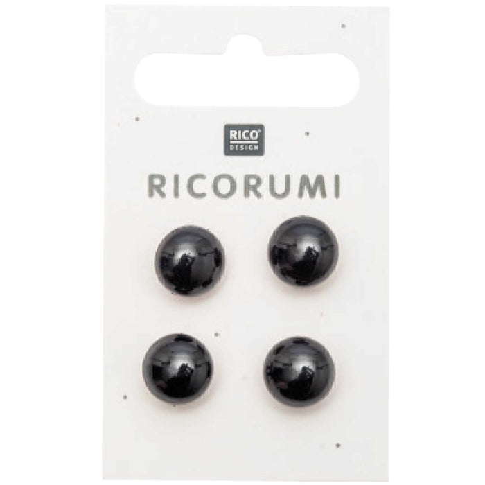 Rico - Ricorumi Black 11mm buttons