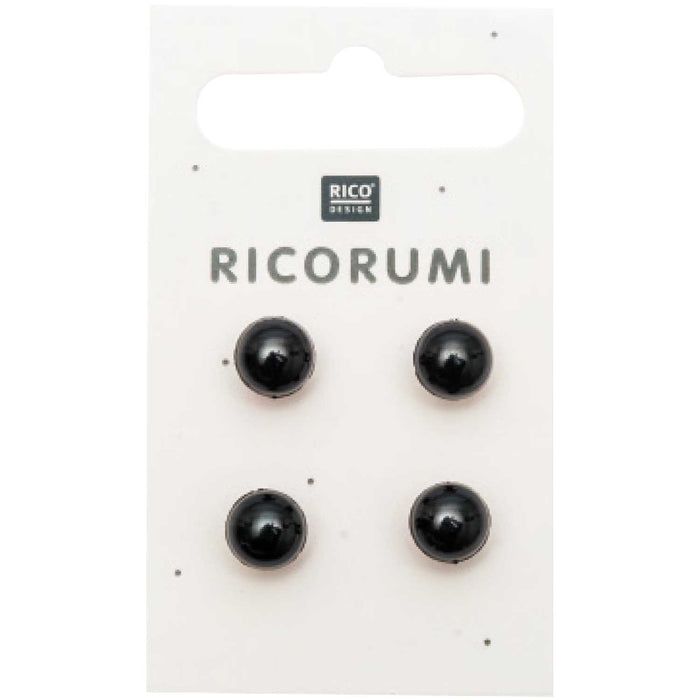 Rico - Ricorumi Black 8.5mm buttons