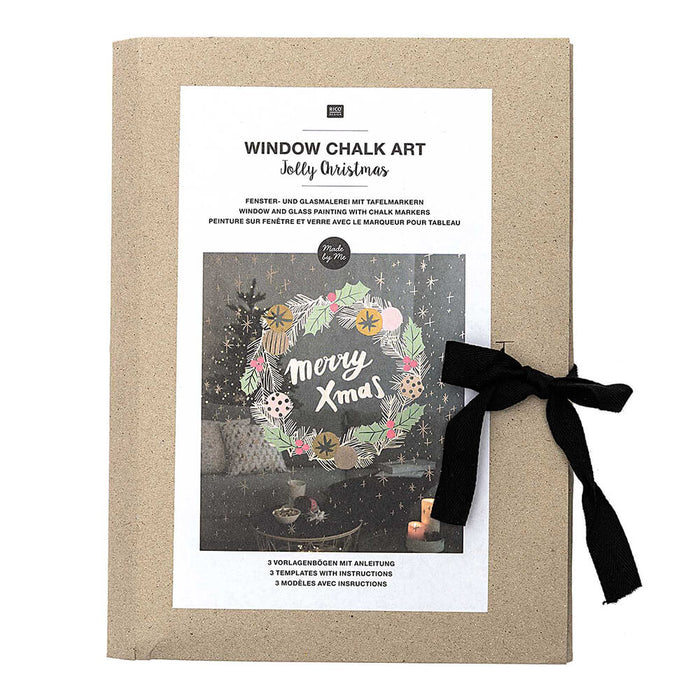 Rico - Window Chalk Art Templates and Instructions x3 - Jolly Christmas