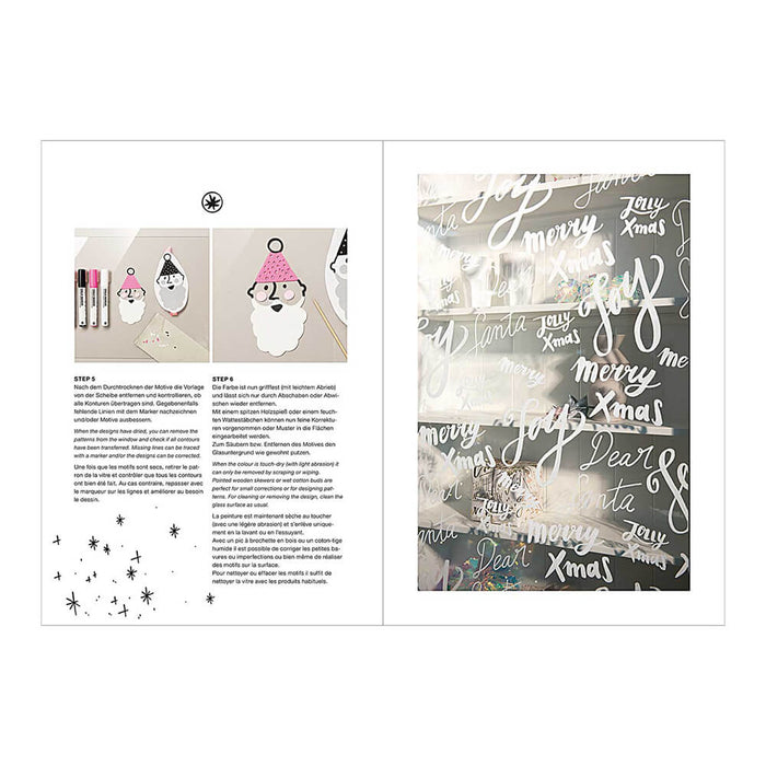 Rico - Window Chalk Art Templates and Instructions x3 - Jolly Christmas