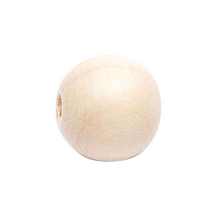 Rico - Wood Beads 14mm - 25 Beads - Natural