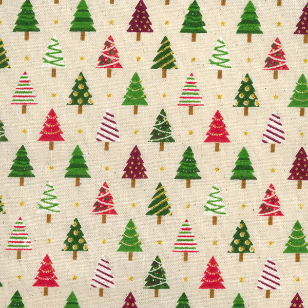 Craft Cotton Print - Christmas Trees - Designed by "John Louden" - 110cm/44"
