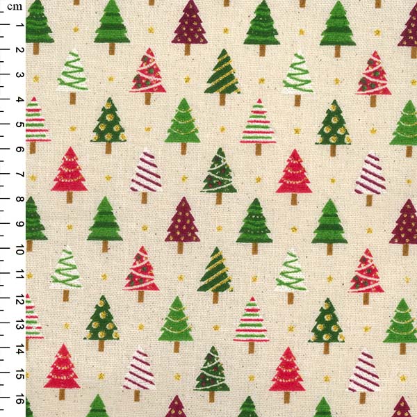 Craft Cotton Print - Christmas Trees - Designed by "John Louden" - 110cm/44"