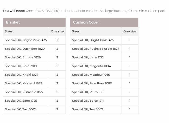 Stylecraft - DIGITAL Crochet Pattern #9255 - Blanket & Cushion in Special DK