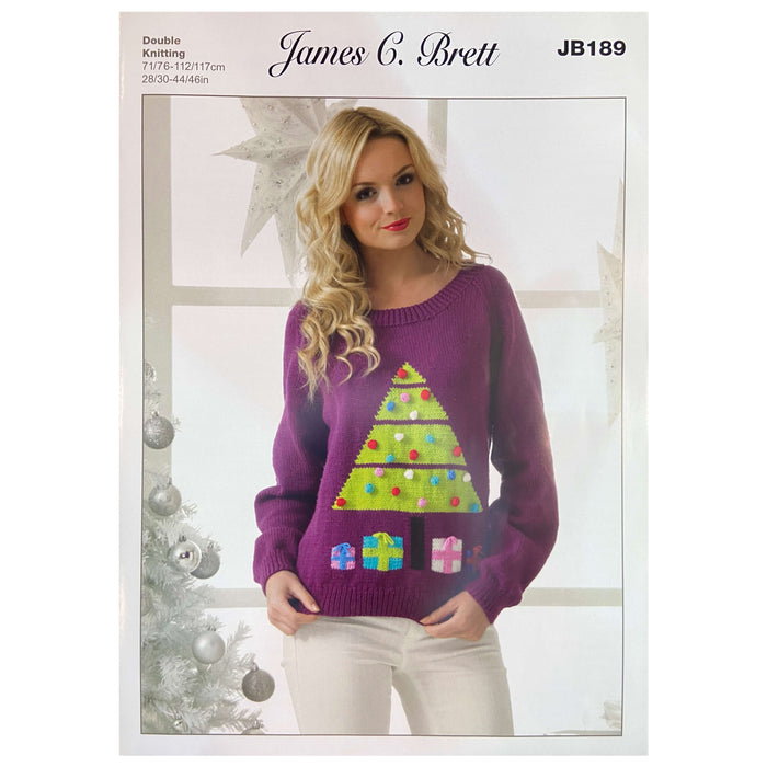 James C Brett - Knitting Pattern #JB189 - Sweater in Top Value DK