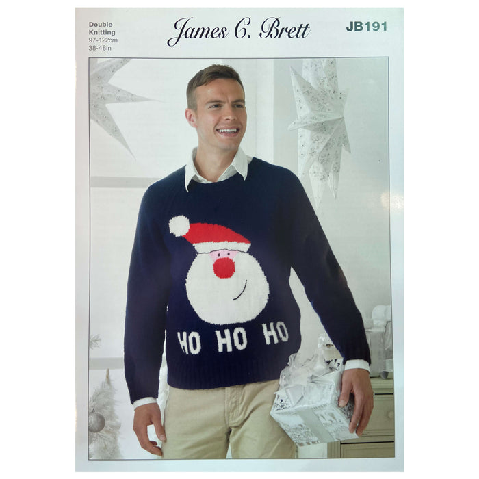 James C Brett- Knitting Pattern #JB191 - Sweater in Top Value DK