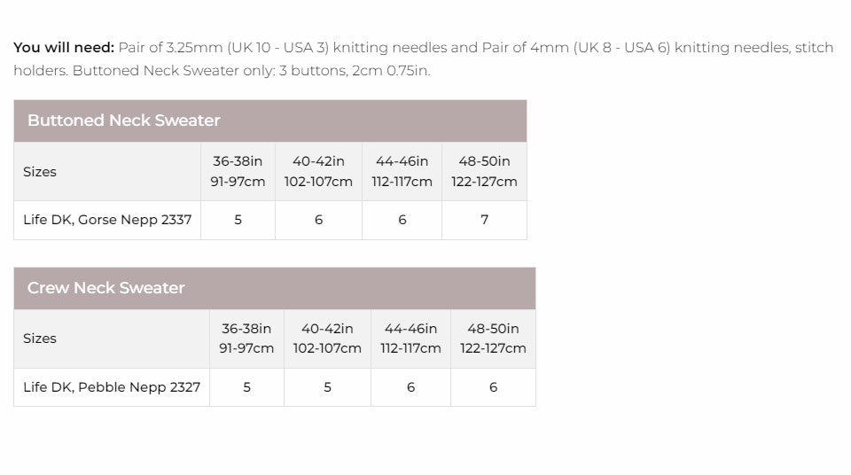 Stylecraft - Knitting Pattern #9653- Two Sweaters in Life DK