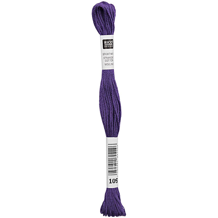 Rico - Strand Cotton Embroidery Thread  -  2g 8m - Purple
