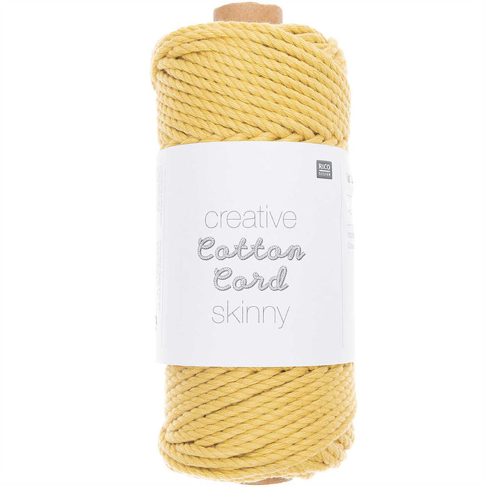 Rico - Creative Cotton Cord Skinny 190g Yellow 002
