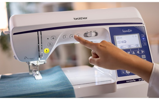 Brother Inventio NV1850Q sewing machine with central controls and LCD screen
