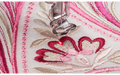 Brother Innov-is V3LE LED needle pointer stitching a floral embroidery design
