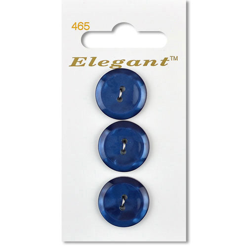 19mm Button 2 Holes - Navy