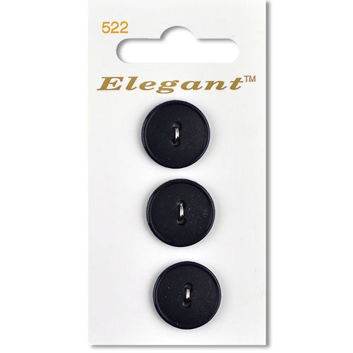 19mm Button 2 Holes - Navy