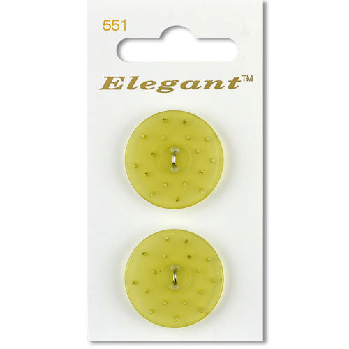 25mm Button 2 Holes - Lime Green