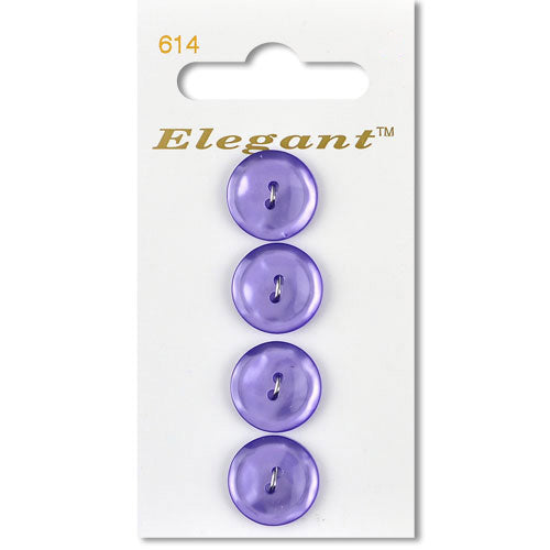 16mm Button 2 Holes - Violet