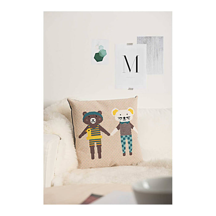 Rico - Gobelin cushion counted - Bear and Mouse