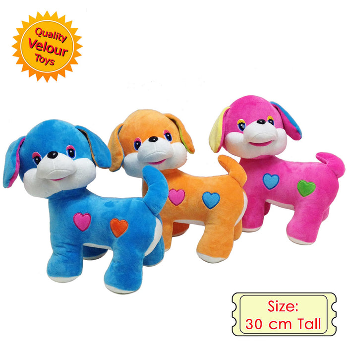 Velour Plush Dog Toy