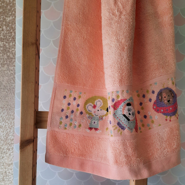 Rico Hand Towel - Coral