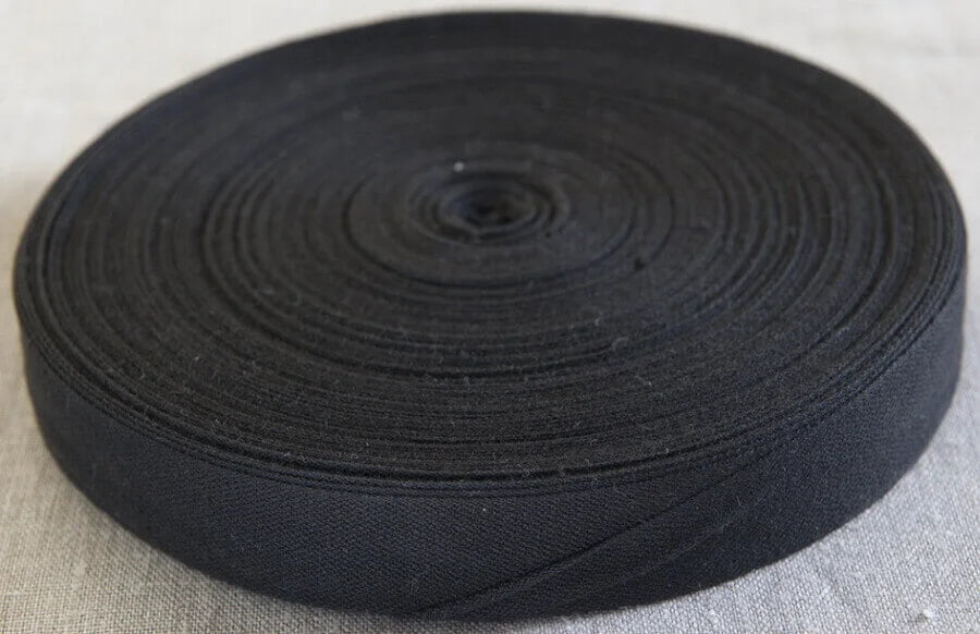 Cotton Tape 1"/25mm - Black