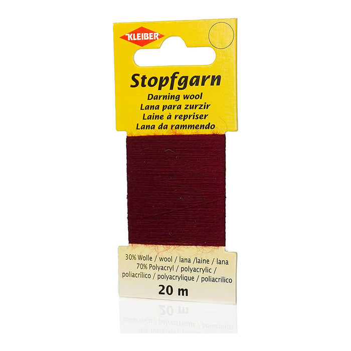 Kleiber - Darning Wool - 20m - 30% Wool 70% Polyacrylic - Burgundy