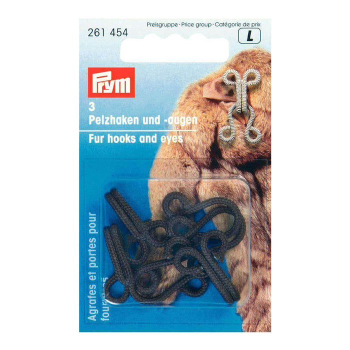 Prym - Fur Hooks & Eyes x3 Black - 261 453