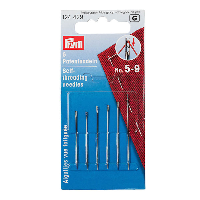 Prym - Self Threading Needles x6 Size 5-9 - 124 429