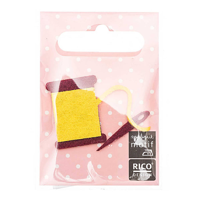 Rico - Applique motif Cotton - Spool of thread 5x7cm - Yellow