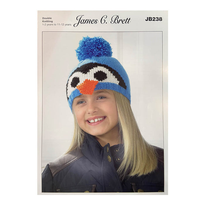 James C Brett - Knitting Pattern #JB238 - Hats in Top Value DK