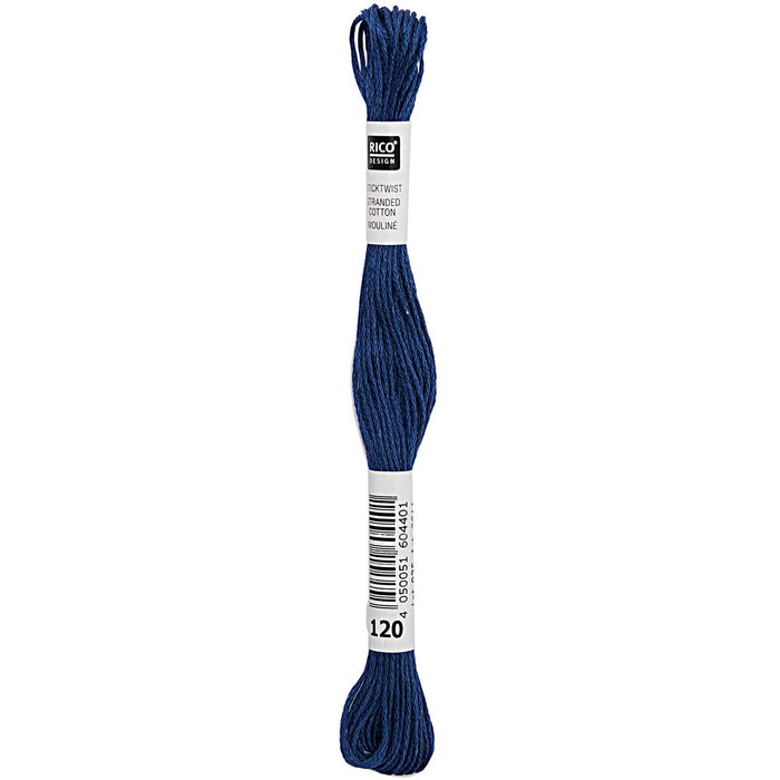 Rico - Strand Cotton Embroidery Thread  -  2g 8m - Blue