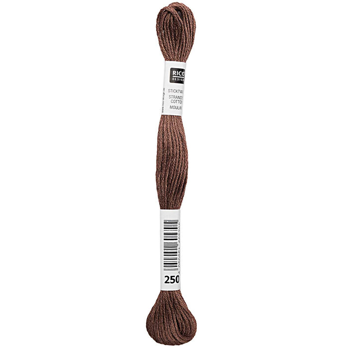 Rico - Strand Cotton Embroidery Thread  -  2g 8m - Brown