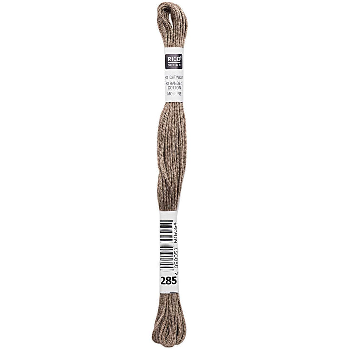 Rico - Strand Cotton Embroidery Thread  -  2g 8m - Grey