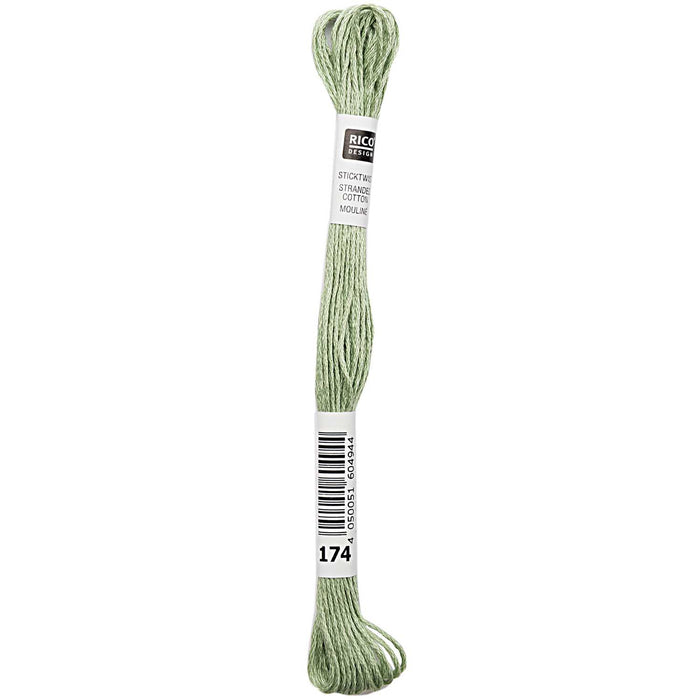 Rico - Strand Cotton Embroidery Thread  -  2g 8m - Green